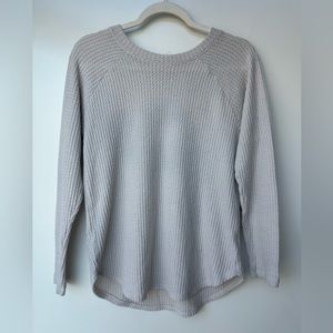 American Eagle Cream Plush Sweater Top Size S